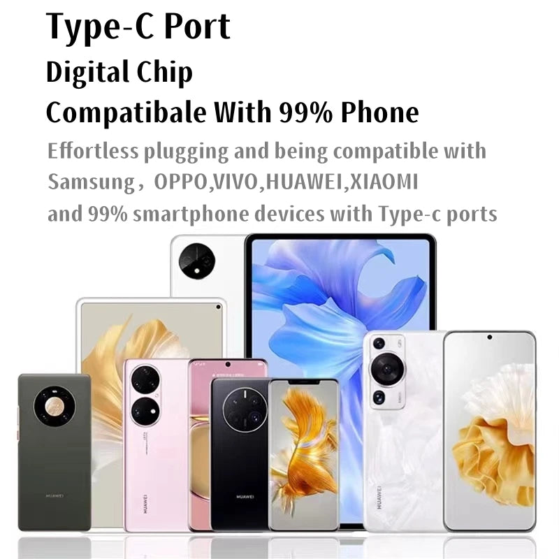 Original Headphones For Type C 3.5mm Xiaomi Mi 15 14 13 Redmi K70 K60 K40 Note 12 11 Pro Huawei Mate Samsung S23 Wired Earphones