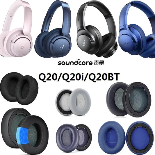 Ear Pads for Anker soundcore Life Q20/Q20i/Q20BT Headphones replacement earmuff ear pillow ear covers cooling Gel ear cushions