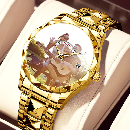 Customizable Women's Bracelet Watch with Personalized Image: Elegant, Water-Resistant Quartz Timepiece Reloj Mujer