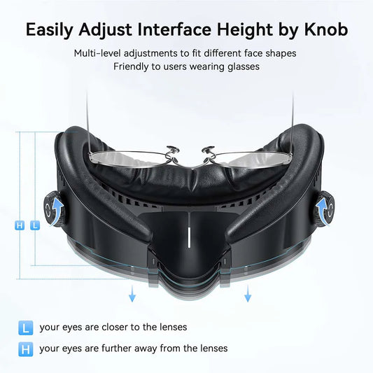 AMVR FC4A PU Leather Face Mask Cover for Meta Oculus Quest 3 Facial Interface Multi-Vent Ice Silk Face Pad for Halo Head Strap