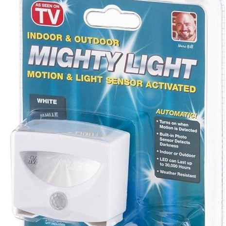 Indoor and Outdoor LED Motion and Light Sensor Activated - Wireless - Battery Powered - Night Light