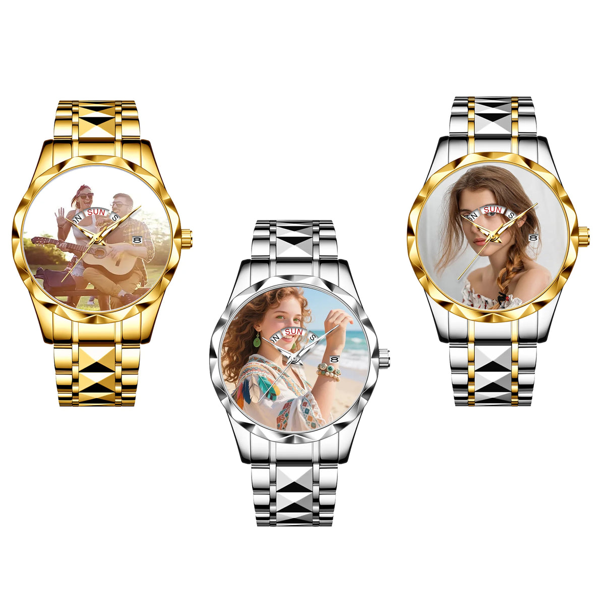Customizable Women's Bracelet Watch with Personalized Image: Elegant, Water-Resistant Quartz Timepiece Reloj Mujer